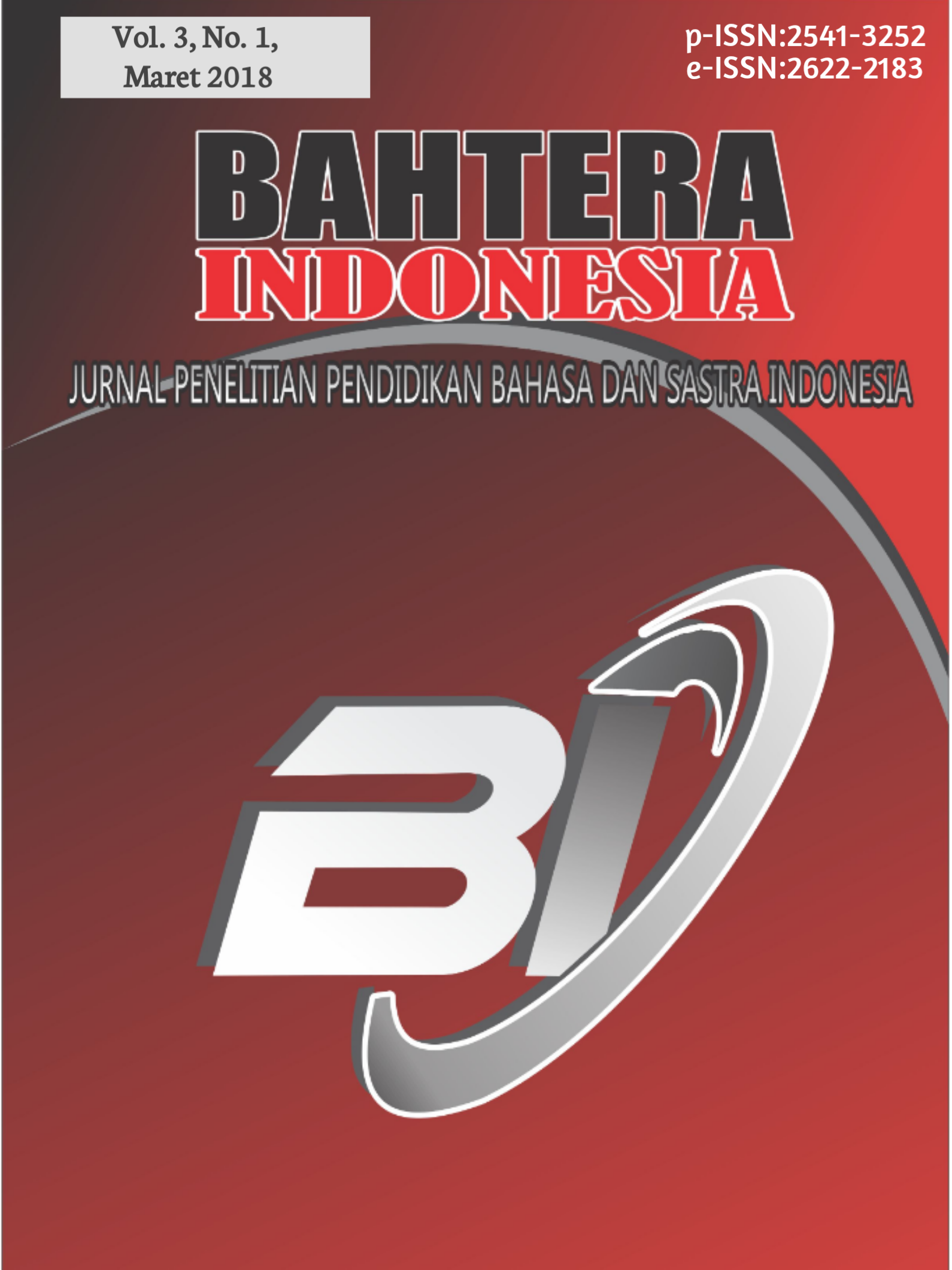 					View Vol. 3 No. 1 (2018): Bahtera Indonesia: Jurnal Pendidikan Bahasa dan Sastra Indonesia
				